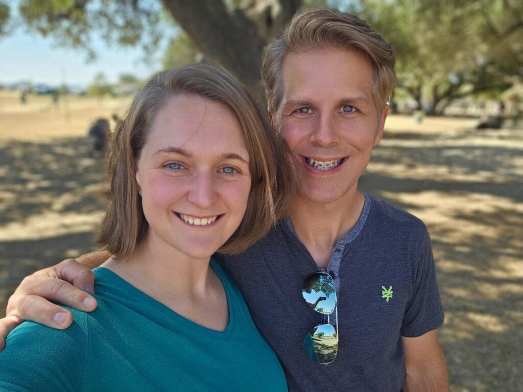 Ryan and his wife Ashlee selfie